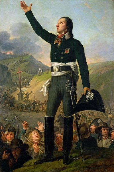 Porträt von Louis-Marie de Salgues, Marquis de Lescure, 1818 von Robert Lefevre